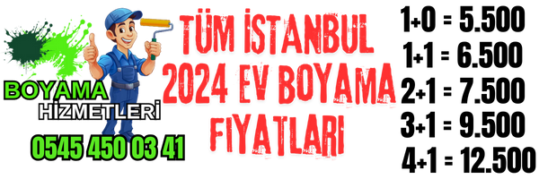 istanbul 2024 ev boyama fiyatları